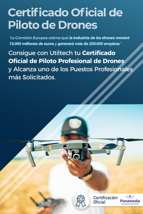 Certificado oficial de piloto de drones