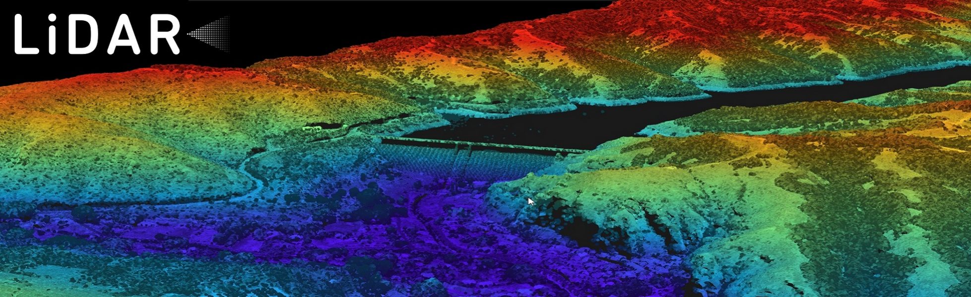 un mapa de calor de la geografia de un terreno usando LiDAR